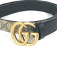 GUCCI 625839 GGスプリーム ダブルG スリムベルト ロゴバックル アクセサリー ズボン用ベルト ベルト GGスプリームキャンバス レディース ベージュ
