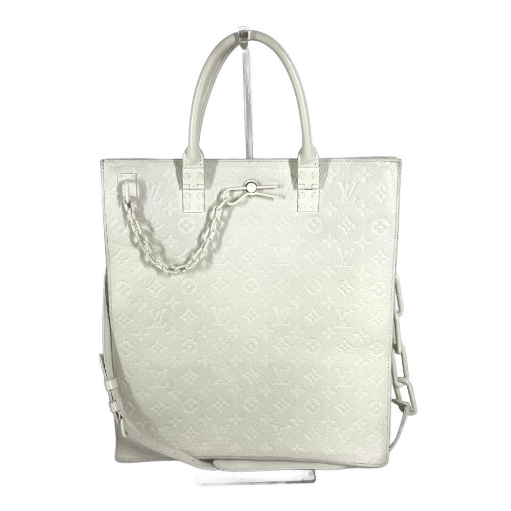 LOUIS VUITTON M53265 モノグラムトリヨン サックプラ ハンドバッグ カバン トートバッグ 2WAYバッグ ショルダーバッグ ハンドバッグ トリヨンレザー ユニセックス ホワイト