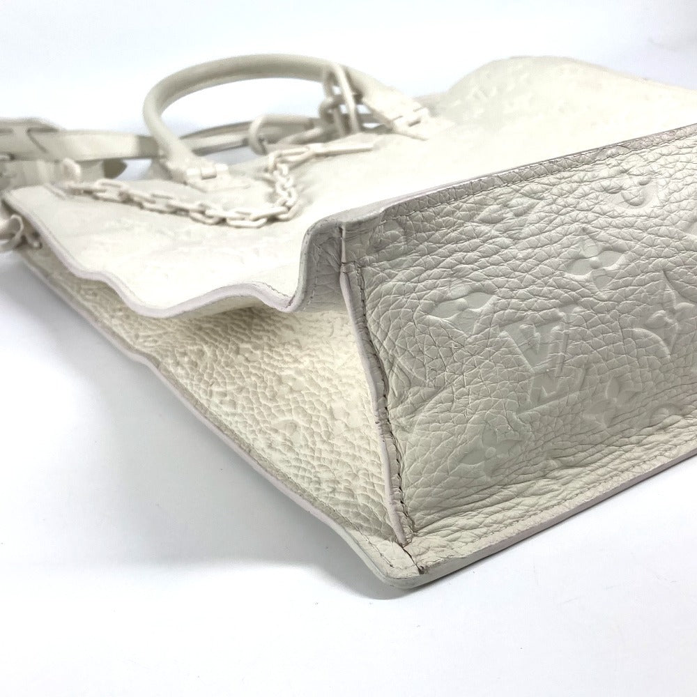 LOUIS VUITTON M53265 モノグラムトリヨン サックプラ ハンドバッグ カバン トートバッグ 2WAYバッグ ショルダーバッグ ハンドバッグ トリヨンレザー ユニセックス ホワイト