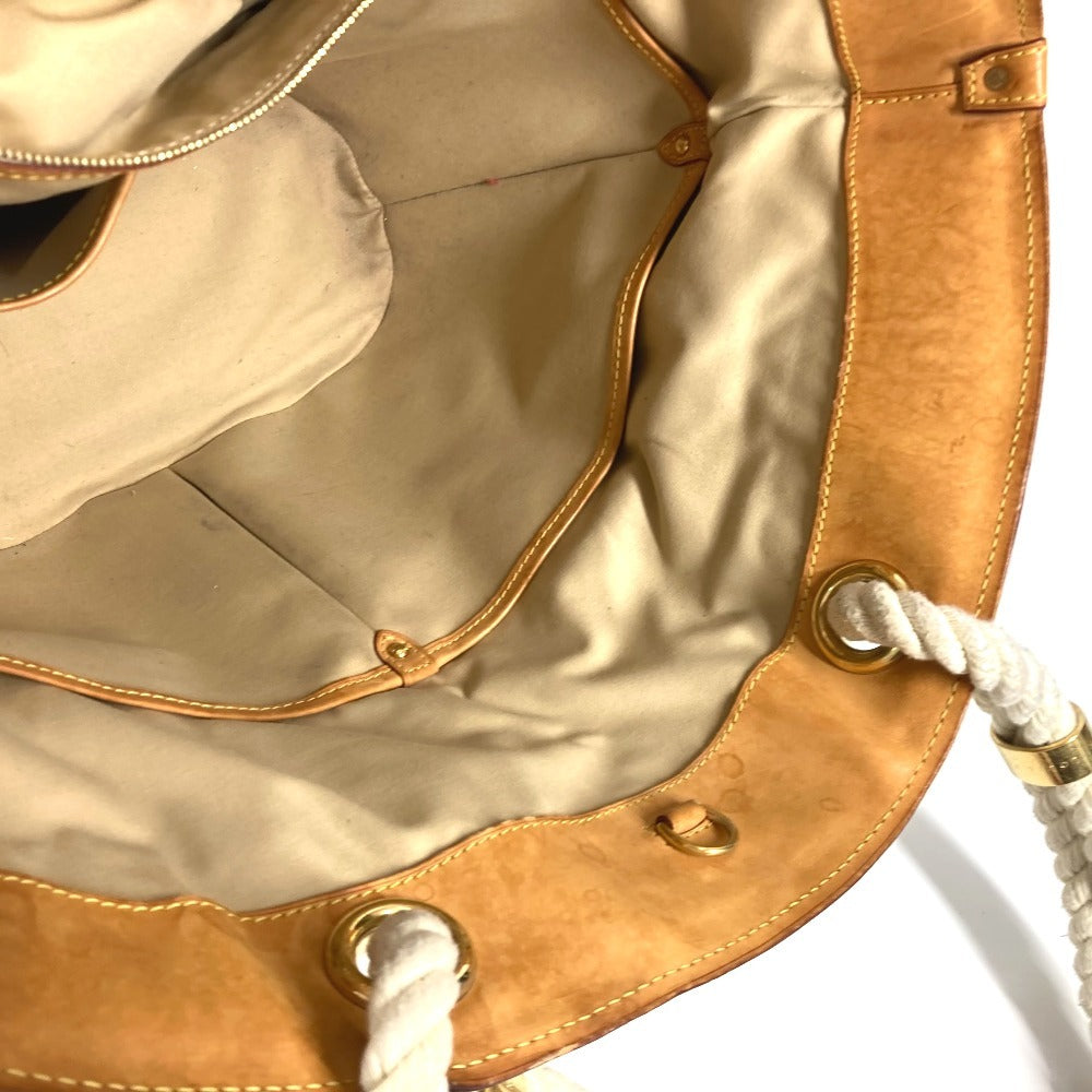 LOUIS VUITTON N48056 ダミエアズール ポンプロンGM カバン 肩掛け トートバッグ ロープハンドル ショルダーバッグ ダミエアズールキャンバス レディース ホワイト