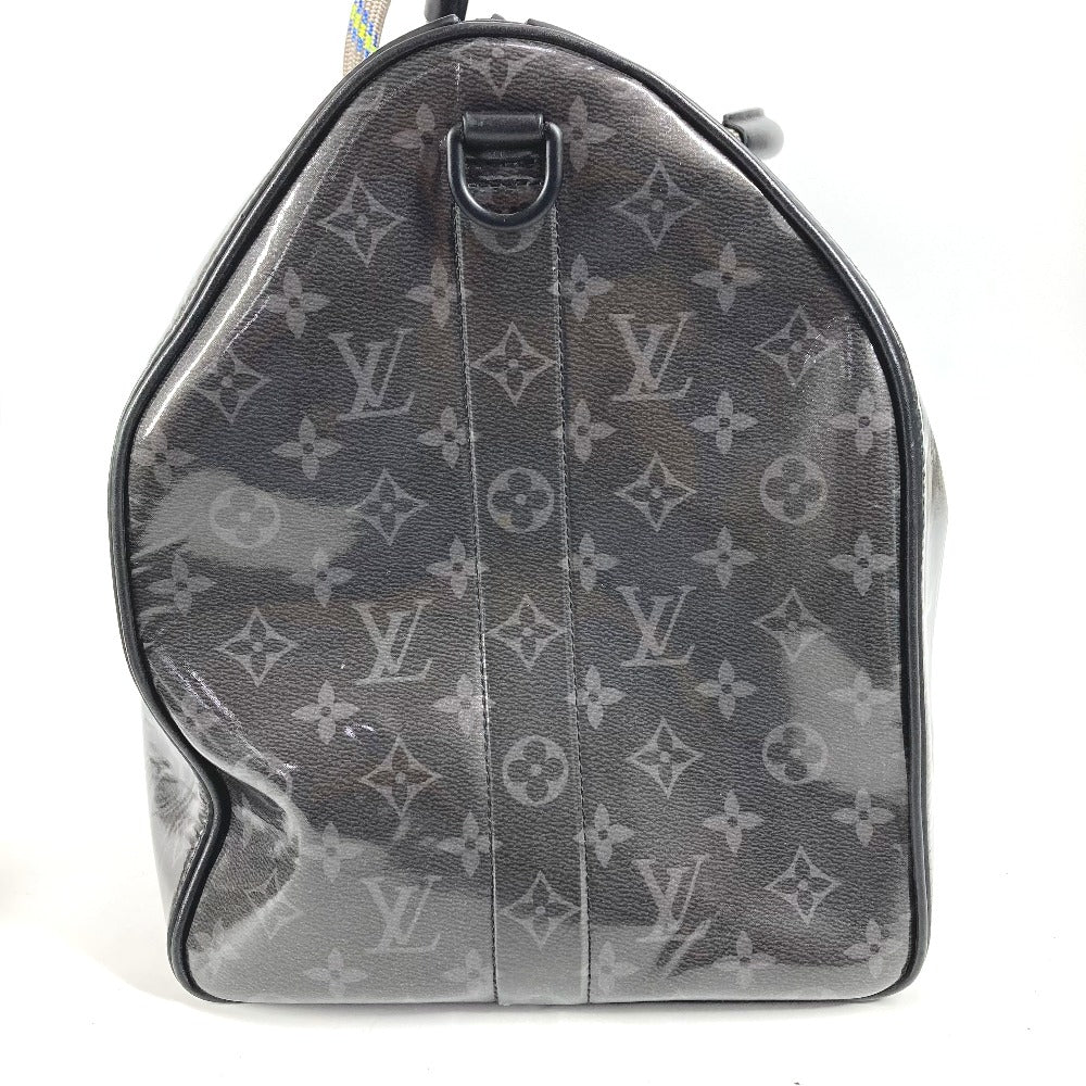 LOUIS VUITTON M43901 モノグラム エクリプス グレーズ 伊勢丹限定 キーポル・バンドリエール 50 2WAYバッグ カバン 旅行バッグ ショルダーバッグ トラベルバッグ ボストンバッグ キャンバス ユニセックス ブラック