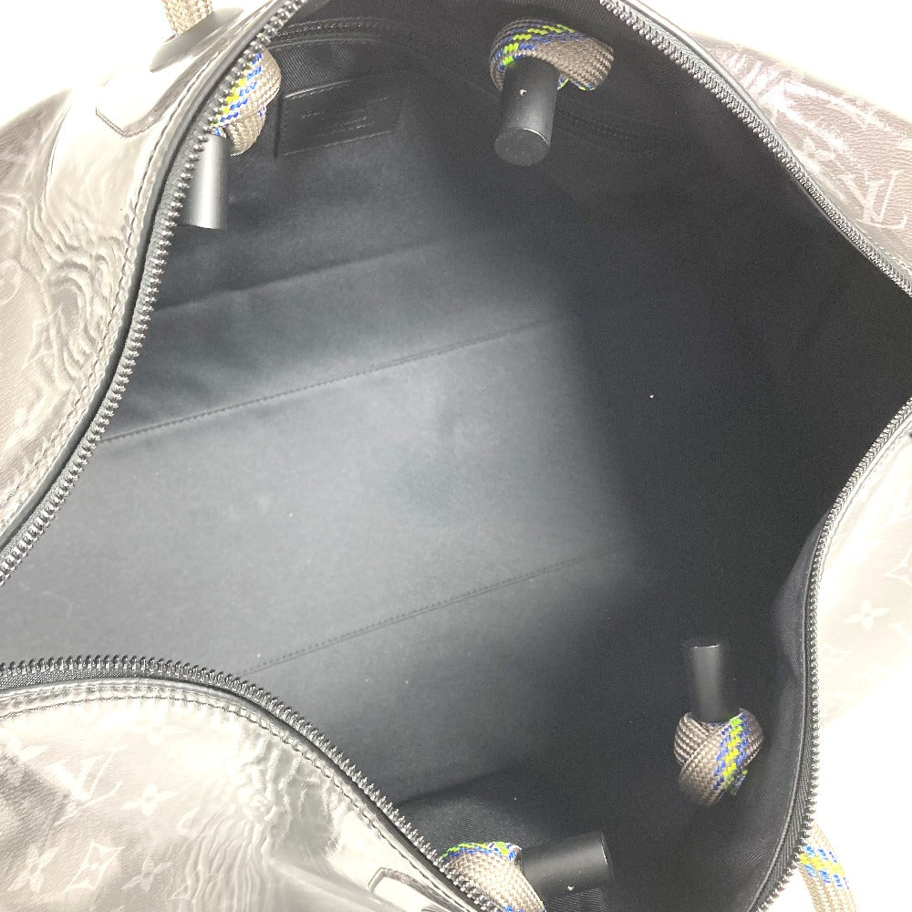 LOUIS VUITTON M43901 モノグラム エクリプス グレーズ 伊勢丹限定 キーポル・バンドリエール 50 2WAYバッグ カバン 旅行バッグ ショルダーバッグ トラベルバッグ ボストンバッグ キャンバス ユニセックス ブラック