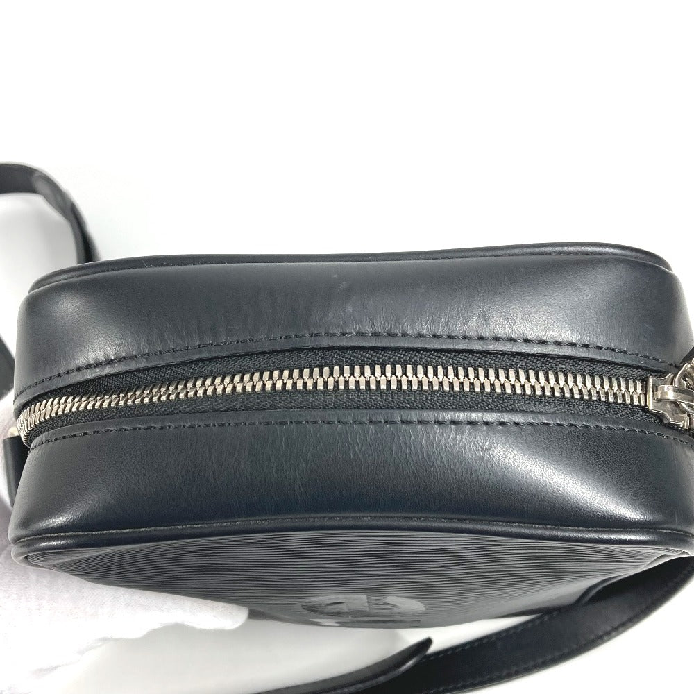 LOUIS VUITTON M53431 Epi Supreme Collaboration Danube Bag, Crossbody Pochette Shoulder Bag, Epi Leather, Unisex, Black