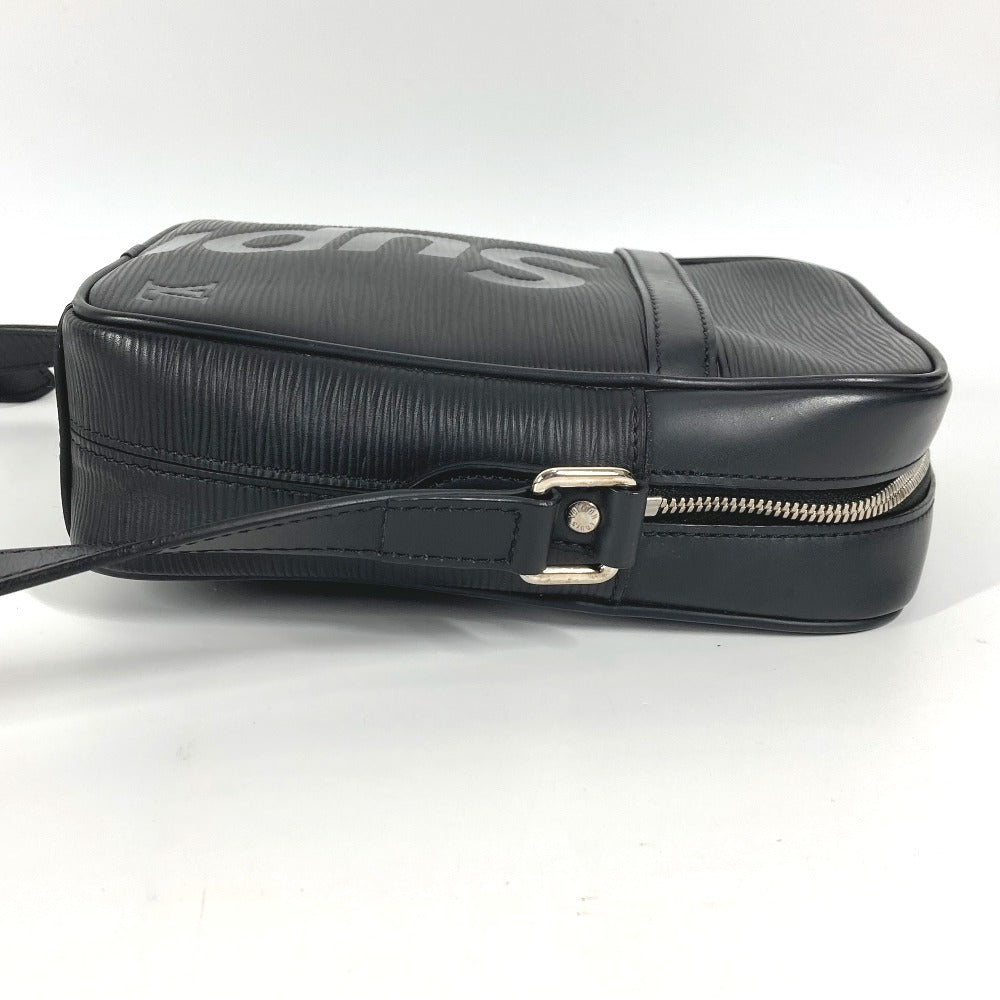 LOUIS VUITTON M53431 Epi Supreme Collaboration Danube Bag, Crossbody Pochette Shoulder Bag, Epi Leather, Unisex, Black