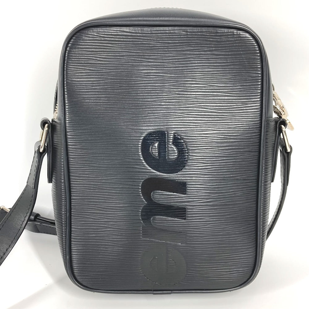 LOUIS VUITTON M53431 Epi Supreme Collaboration Danube Bag, Crossbody Pochette Shoulder Bag, Epi Leather, Unisex, Black