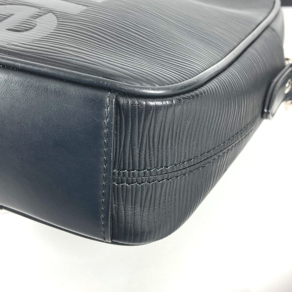 LOUIS VUITTON M53431 Epi Supreme Collaboration Danube Bag, Crossbody Pochette Shoulder Bag, Epi Leather, Unisex, Black