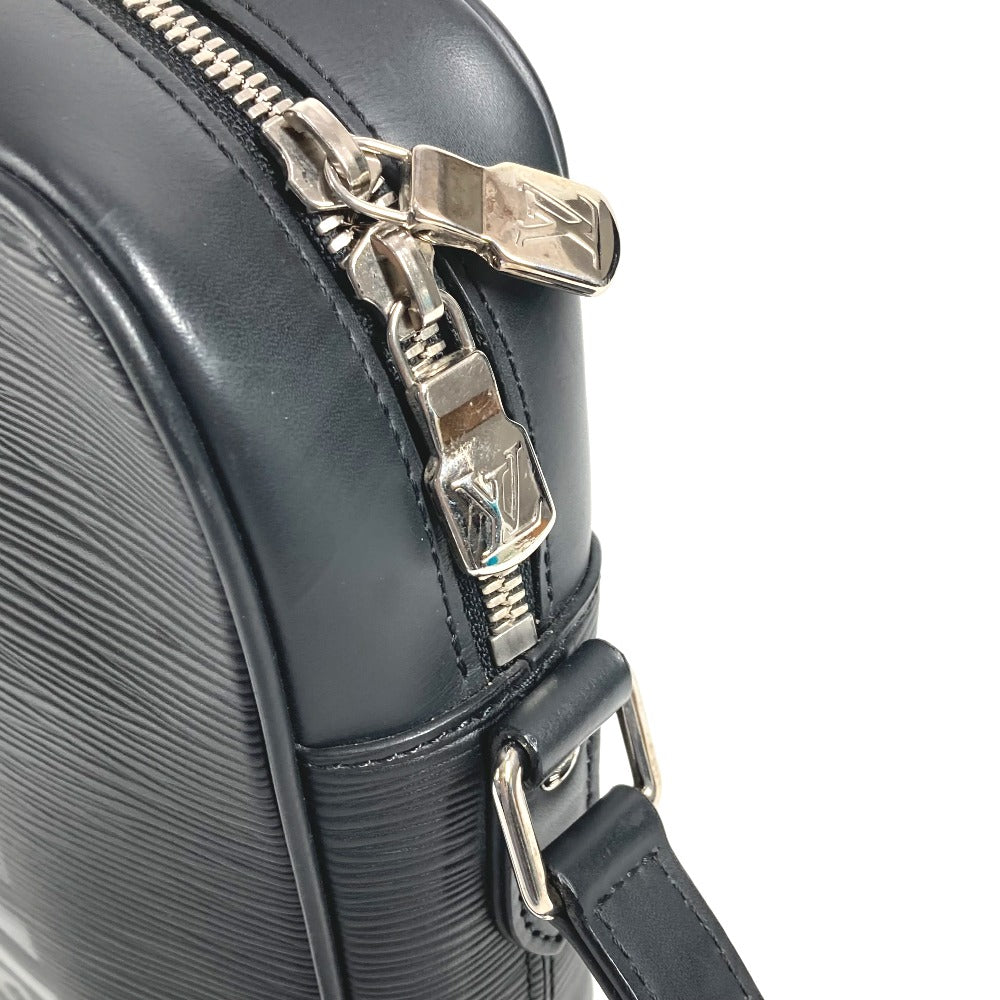 LOUIS VUITTON M53431 Epi Supreme Collaboration Danube Bag, Crossbody Pochette Shoulder Bag, Epi Leather, Unisex, Black
