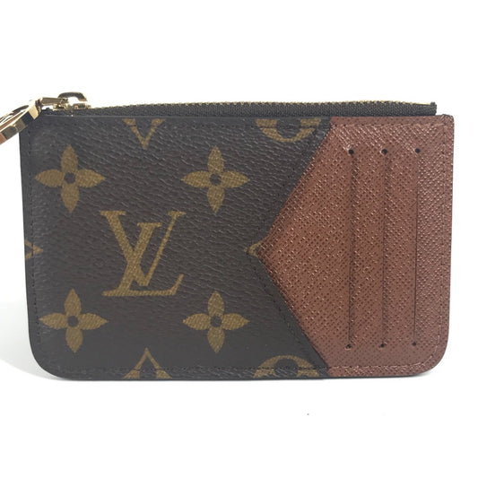 LOUIS VUITTON M81880 Monogram Card Case Porte Carte-Romy Wallet Coin Compartment Card Case coin purse MonogramCanvas Brown Used
