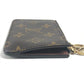 LOUIS VUITTON M81880 Monogram Card Case Porte Carte Romy Wallet with Coin Purse, Card Case, Coin Case, Monogram Canvas, Unisex, Brown