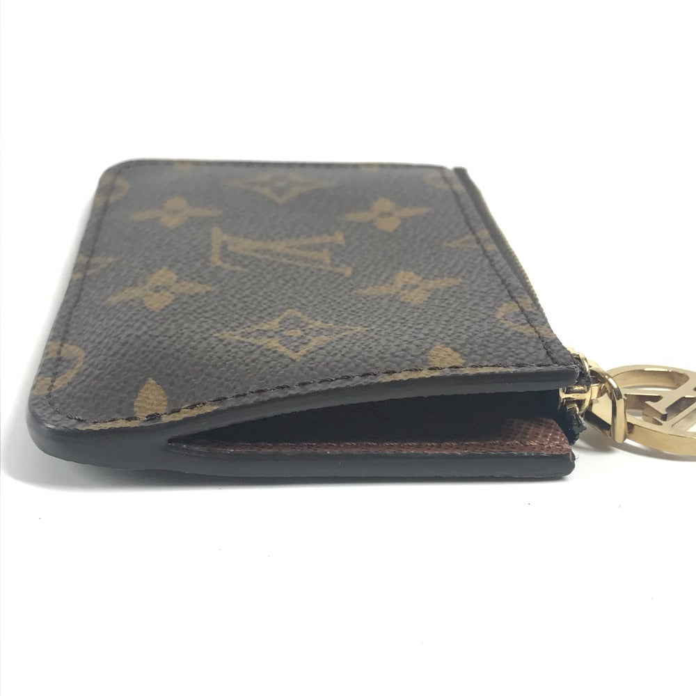 LOUIS VUITTON M81880 Monogram Card Case Porte Carte Romy Wallet with Coin Purse, Card Case, Coin Case, Monogram Canvas, Unisex, Brown