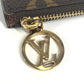 LOUIS VUITTON M81880 Monogram Card Case Porte Carte Romy Wallet with Coin Purse, Card Case, Coin Case, Monogram Canvas, Unisex, Brown
