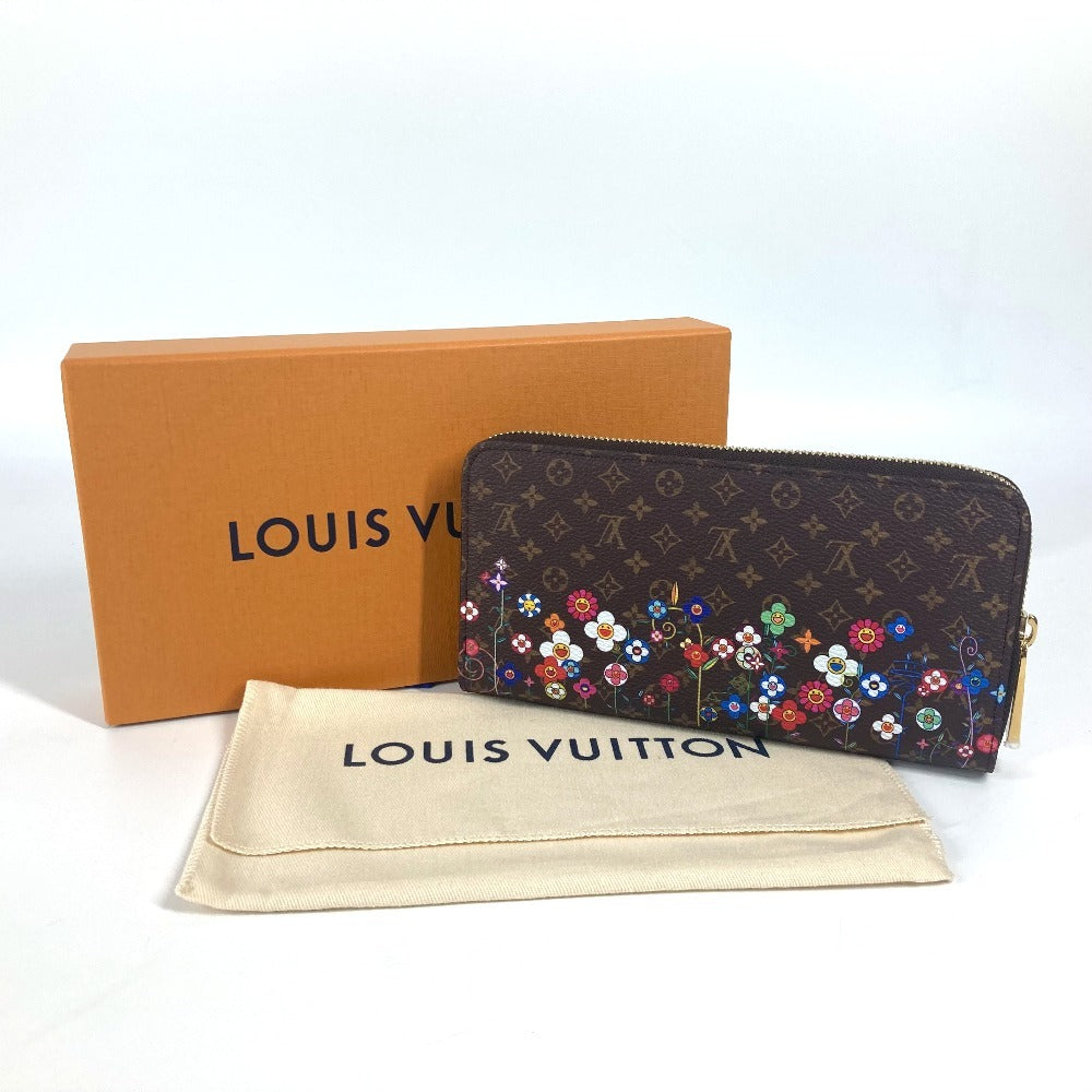LOUIS VUITTON M14162 Japan-exclusive LV x TM Zippy Wallet Monogram Takashi Murakami Round Zip Long Wallet Monogram Canvas Unisex Brown