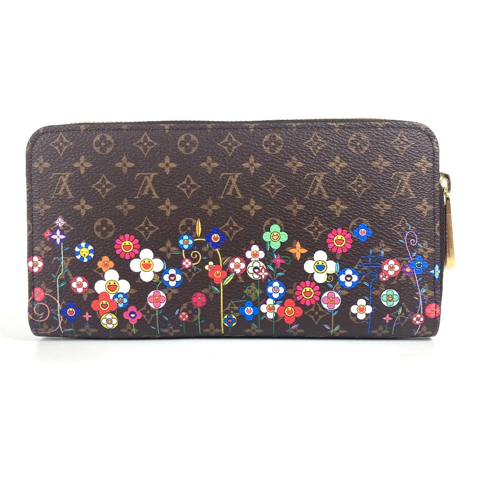 LOUIS VUITTON M14162 Japan-exclusive LV x TM Zippy Wallet Monogram Takashi Murakami Round Zip Long Wallet Monogram Canvas Unisex Brown