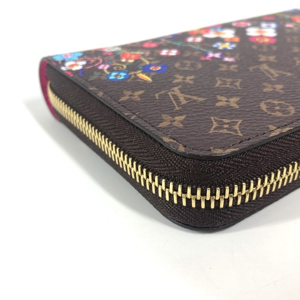 LOUIS VUITTON M14162 Japan-exclusive LV x TM Zippy Wallet Monogram Takashi Murakami Round Zip Long Wallet Monogram Canvas Unisex Brown