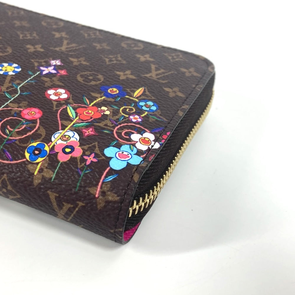 LOUIS VUITTON M14162 Japan-exclusive LV x TM Zippy Wallet Monogram Takashi Murakami Round Zip Long Wallet Monogram Canvas Unisex Brown