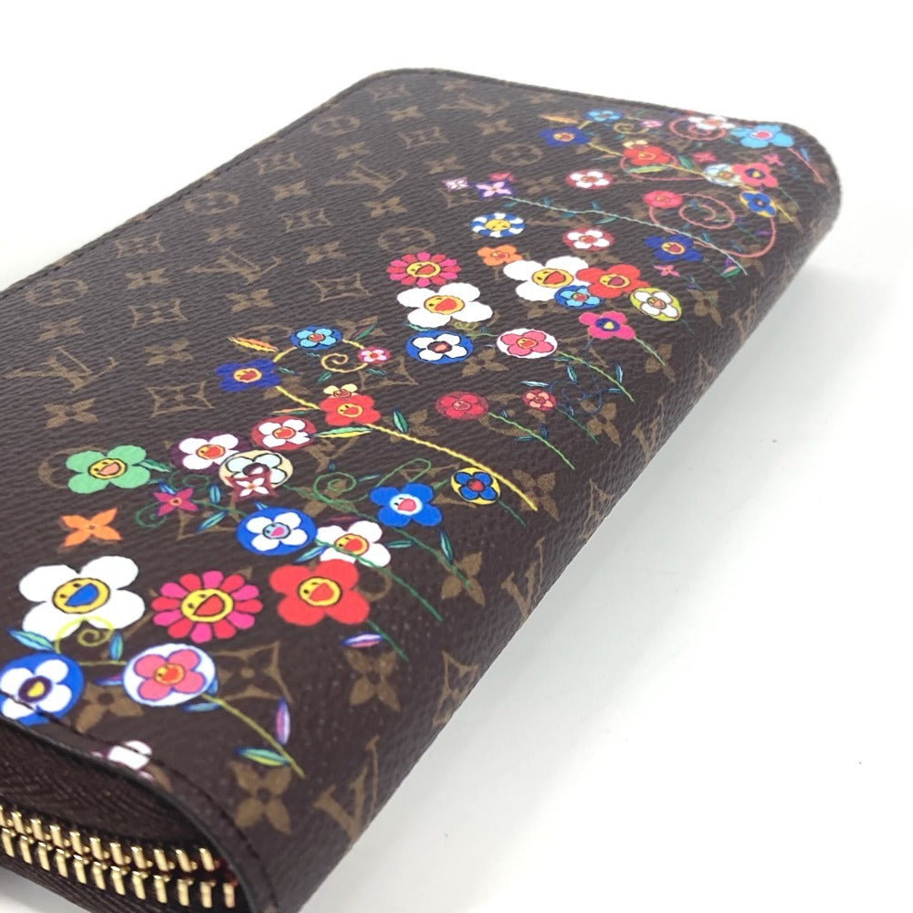 LOUIS VUITTON M14162 Japan-exclusive LV x TM Zippy Wallet Monogram Takashi Murakami Round Zip Long Wallet Monogram Canvas Unisex Brown