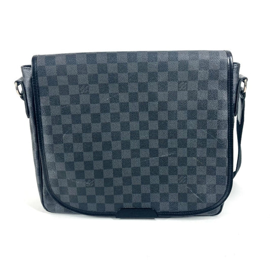 LOUIS VUITTON N58029 ダミエグラフィット ダニエル MM カバン フラップ 斜め掛け メッセンジャーバッグ ショルダーバッグ ダミエグラフィットキャンバス ユニセックス ブラック
