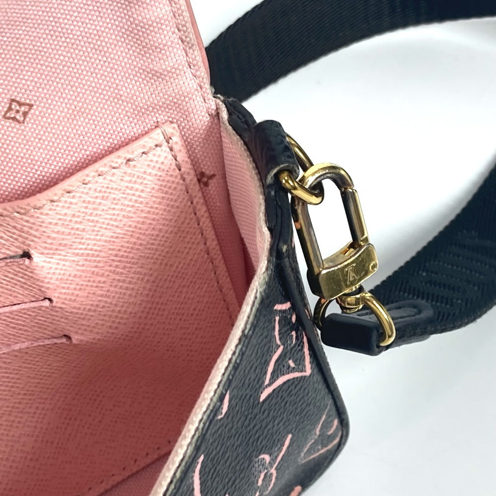 LOUIS VUITTON M81471 フォール・フォー・ユーコレクション モノグラム ミュルティ ポシェット フェリシー カバン 斜め掛け フラップ ショルダーバッグ コーティングキャンバス レディース ブラック