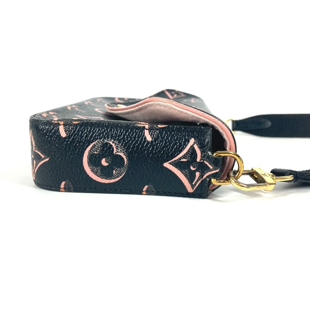 LOUIS VUITTON M81471 フォール・フォー・ユーコレクション モノグラム ミュルティ ポシェット フェリシー カバン 斜め掛け フラップ ショルダーバッグ コーティングキャンバス レディース ブラック