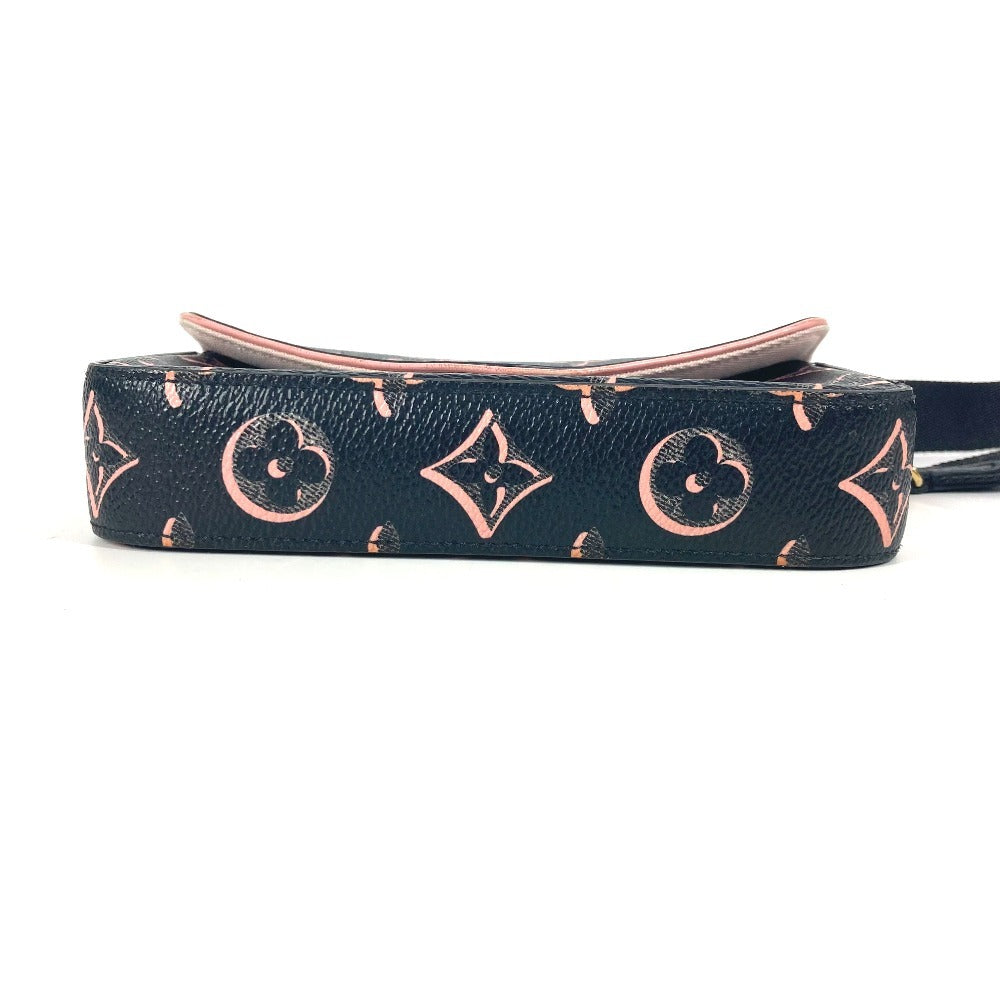 LOUIS VUITTON M81471 フォール・フォー・ユーコレクション モノグラム ミュルティ ポシェット フェリシー カバン 斜め掛け フラップ ショルダーバッグ コーティングキャンバス レディース ブラック
