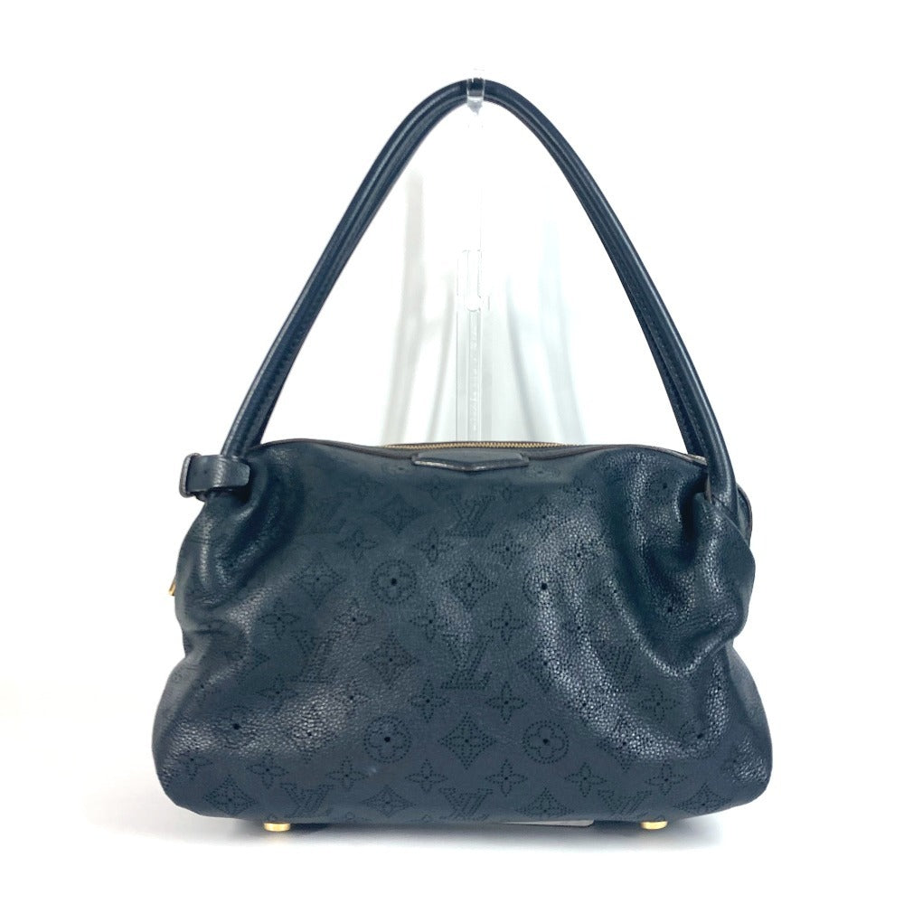 LOUIS VUITTON M93814 Monogram Mahina Galatea PM Shoulder Bag in Monogram Mahina Leather, Noir and Black