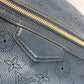 LOUIS VUITTON M93814 Monogram Mahina Galatea PM Shoulder Bag in Monogram Mahina Leather, Noir and Black