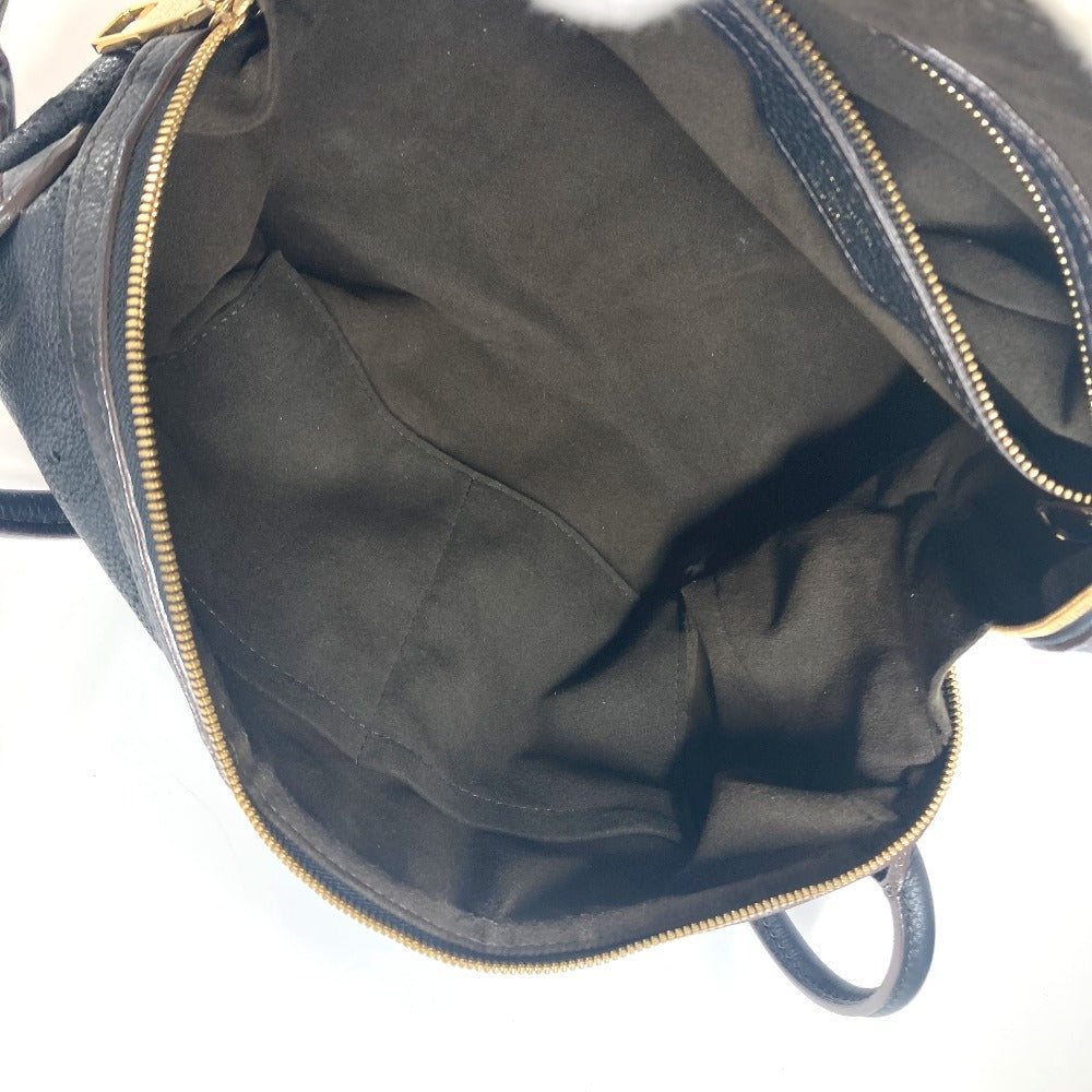 LOUIS VUITTON M93814 Monogram Mahina Galatea PM Shoulder Bag in Monogram Mahina Leather, Noir and Black