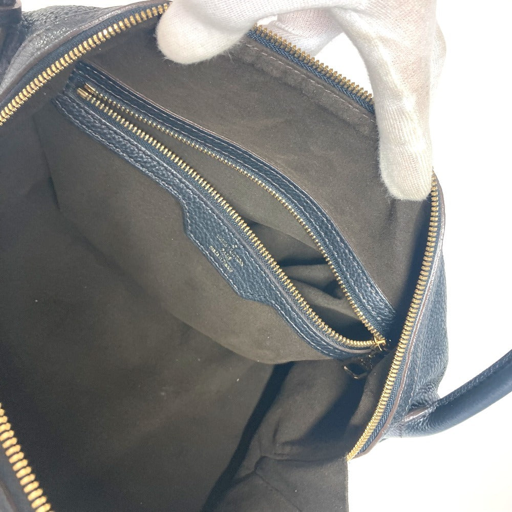 LOUIS VUITTON M93814 Monogram Mahina Galatea PM Shoulder Bag in Monogram Mahina Leather, Noir and Black