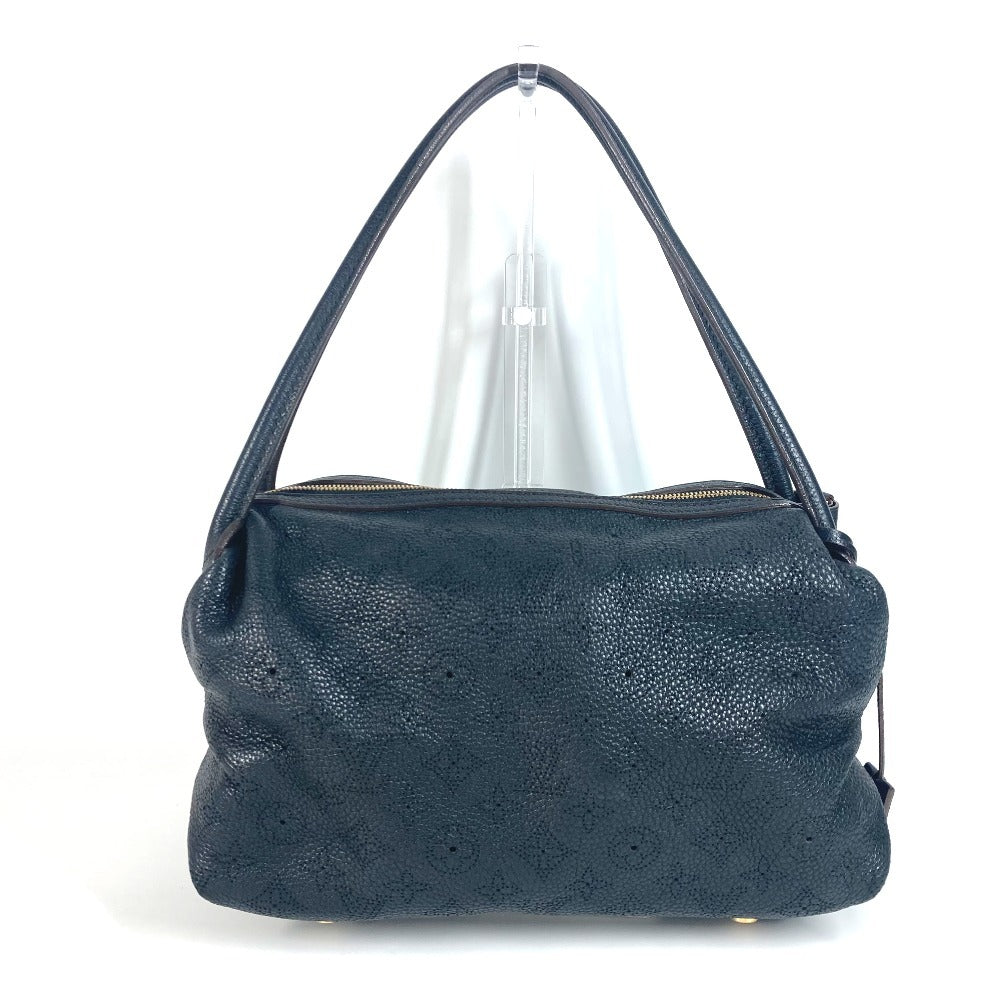 LOUIS VUITTON M93814 Monogram Mahina Galatea PM Shoulder Bag in Monogram Mahina Leather, Noir and Black