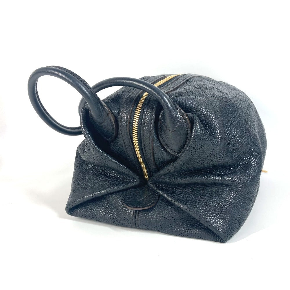 LOUIS VUITTON M93814 Monogram Mahina Galatea PM Shoulder Bag in Monogram Mahina Leather, Noir and Black