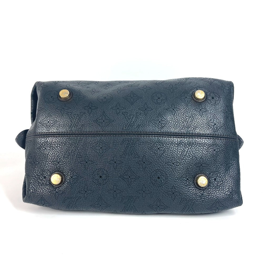 LOUIS VUITTON M93814 Monogram Mahina Galatea PM Shoulder Bag in Monogram Mahina Leather, Noir and Black