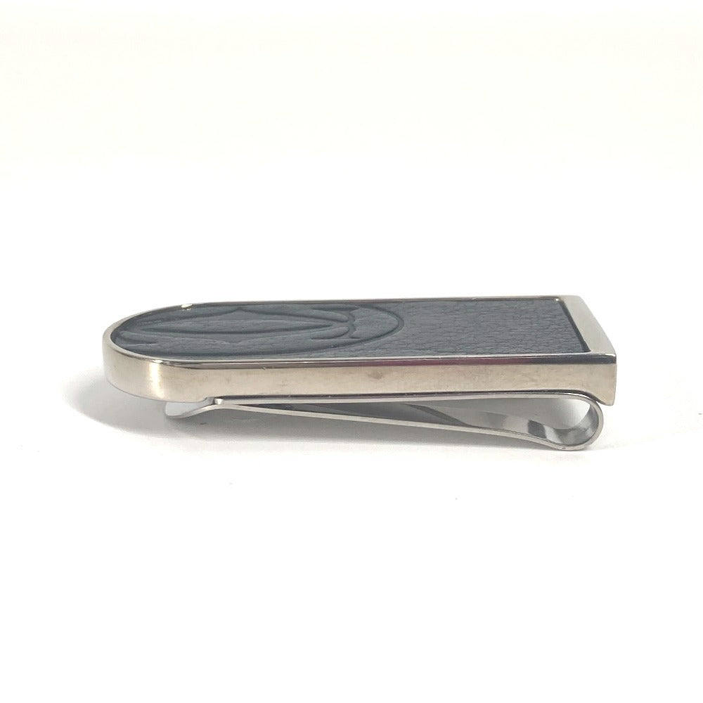 CARTIER Logo Wallet with Money Clip, Stainless Steel, Unisex, Black