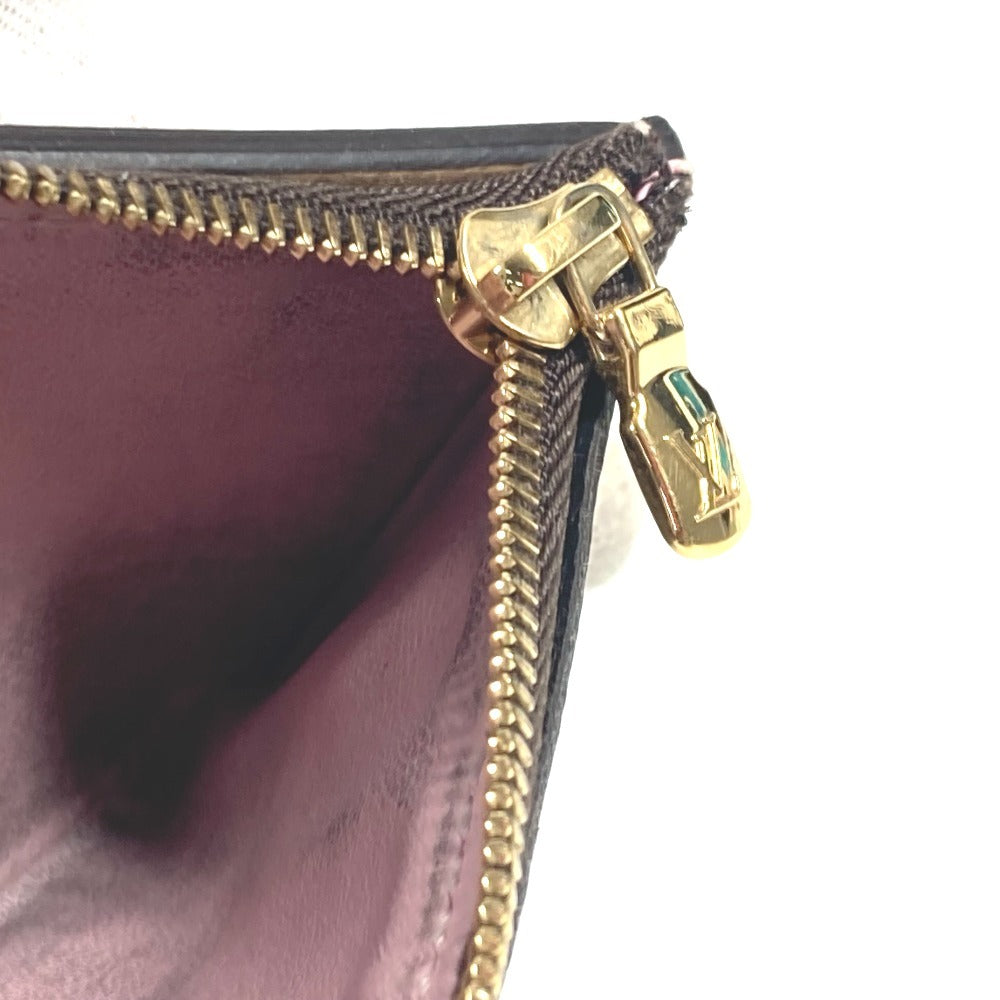 LOUIS VUITTON M62933 Monogram Portefeuille Zoe Compact Trifold Wallet in Monogram Canvas, Women's, Rose Ballerine, Pink
