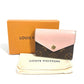 LOUIS VUITTON M62933 Monogram Portefeuille Zoe Compact Trifold Wallet in Monogram Canvas, Women's, Rose Ballerine, Pink