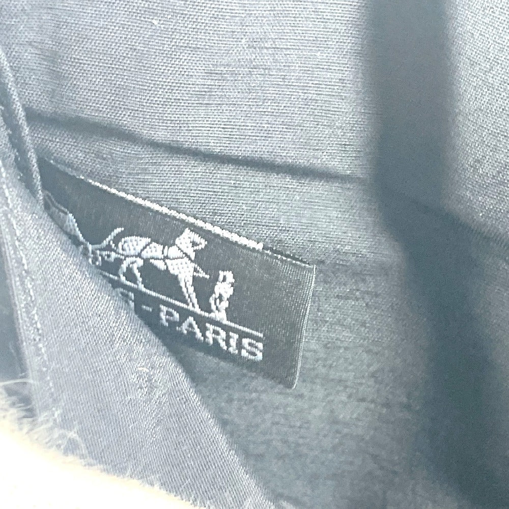 HERMES フールトゥ マルチポーチ メイクポーチ ジュエリーケース ポーチ コットン ユニセックス ブラック