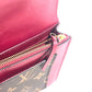 LOUIS VUITTON M69578 Monogram Portefeuille Flore Chain Wallet Shoulder Bag Clutch Bag Long Wallet Monogram Canvas Unisex Fuchsia Brown