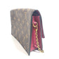 LOUIS VUITTON M69578 Monogram Portefeuille Flore Chain Wallet Shoulder Bag Clutch Bag Long Wallet Monogram Canvas Unisex Fuchsia Brown