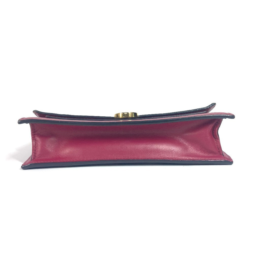 LOUIS VUITTON M69578 Monogram Portefeuille Flore Chain Wallet Shoulder Bag Clutch Bag Long Wallet Monogram Canvas Unisex Fuchsia Brown