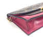 LOUIS VUITTON M69578 Monogram Portefeuille Flore Chain Wallet Shoulder Bag Clutch Bag Long Wallet Monogram Canvas Unisex Fuchsia Brown