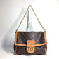 LOUIS VUITTON M47149 Monogram Dauphine Soft GM Bag, Crossbody, Flap Handbag, Chain Bag, 2-Way Bag, Shoulder Bag, Monogram Canvas, Women's, Brown