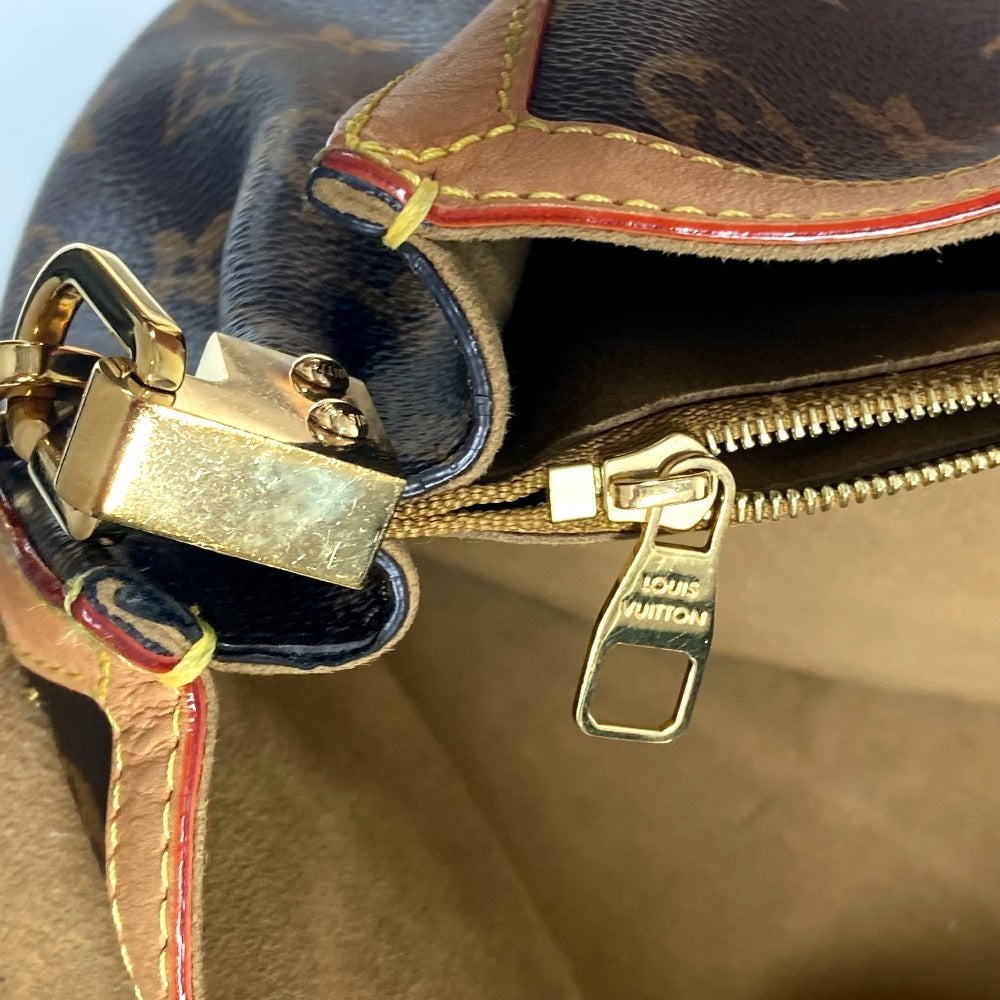 LOUIS VUITTON M47149 Monogram Dauphine Soft GM Bag, Crossbody, Flap Handbag, Chain Bag, 2-Way Bag, Shoulder Bag, Monogram Canvas, Women's, Brown