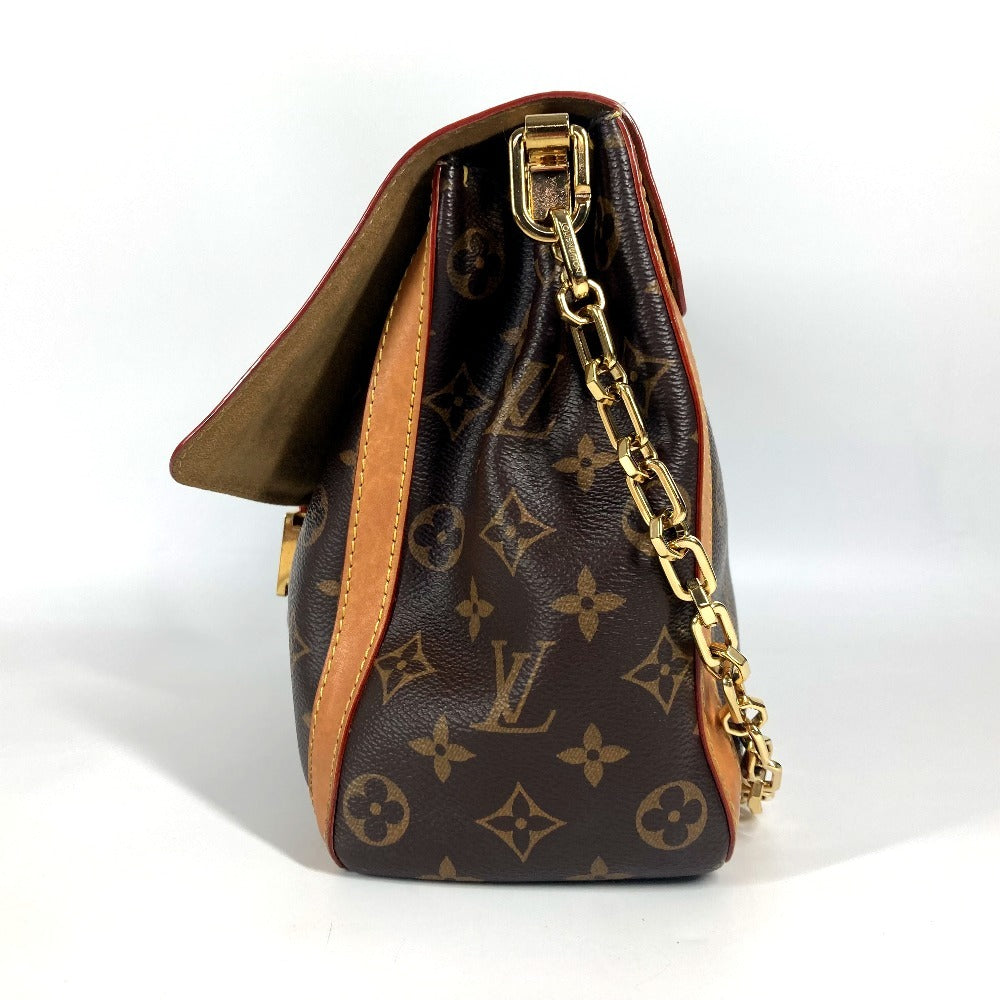 LOUIS VUITTON M47149 Monogram Dauphine Soft GM Bag, Crossbody, Flap Handbag, Chain Bag, 2-Way Bag, Shoulder Bag, Monogram Canvas, Women's, Brown