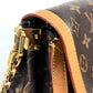 LOUIS VUITTON M47149 Monogram Dauphine Soft GM Bag, Crossbody, Flap Handbag, Chain Bag, 2-Way Bag, Shoulder Bag, Monogram Canvas, Women's, Brown