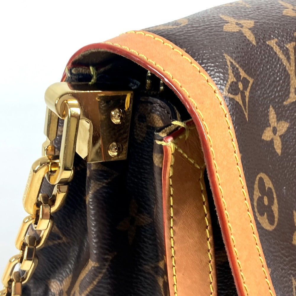LOUIS VUITTON M47149 Monogram Dauphine Soft GM Bag, Crossbody, Flap Handbag, Chain Bag, 2-Way Bag, Shoulder Bag, Monogram Canvas, Women's, Brown