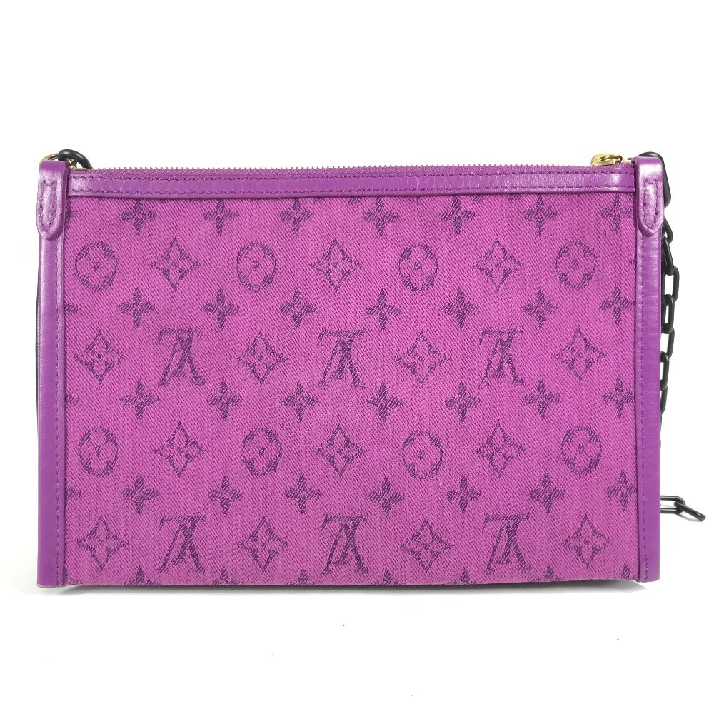 LOUIS VUITTON M44641 Monogram Logo Story Flat Messenger Pochette/Shoulder Bag in Monogram Canvas, Unisex, Brown
