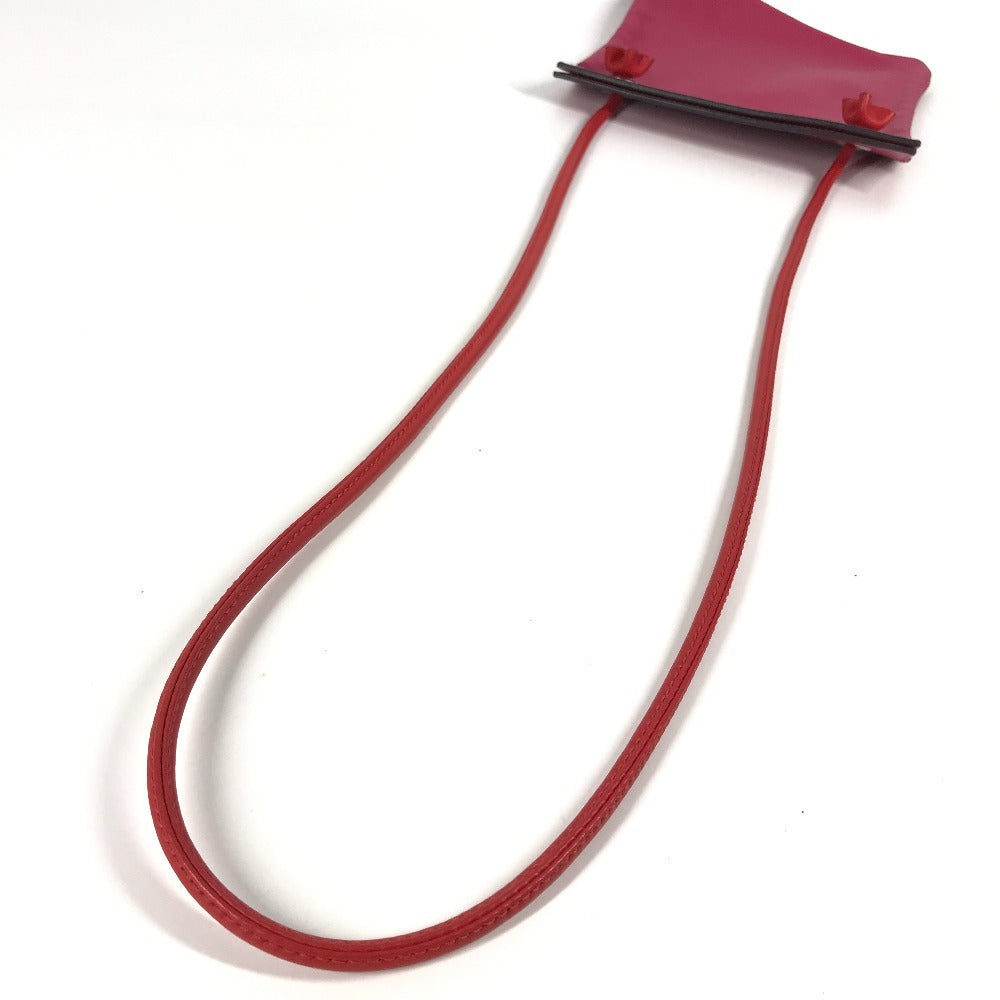HERMES Two-Tone Sac Aline Mini Crossbody Pochette Shoulder Bag in Pink Leather