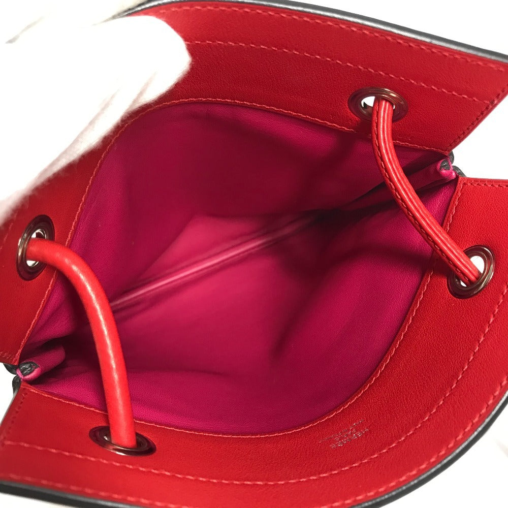 HERMES Two-Tone Sac Aline Mini Crossbody Pochette Shoulder Bag in Pink Leather