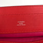 HERMES Two-Tone Sac Aline Mini Crossbody Pochette Shoulder Bag in Pink Leather