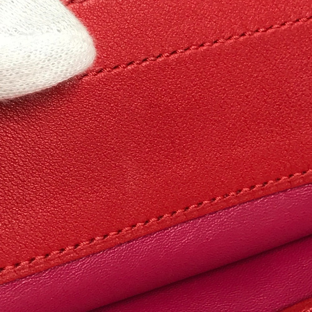 HERMES Two-Tone Sac Aline Mini Crossbody Pochette Shoulder Bag in Pink Leather