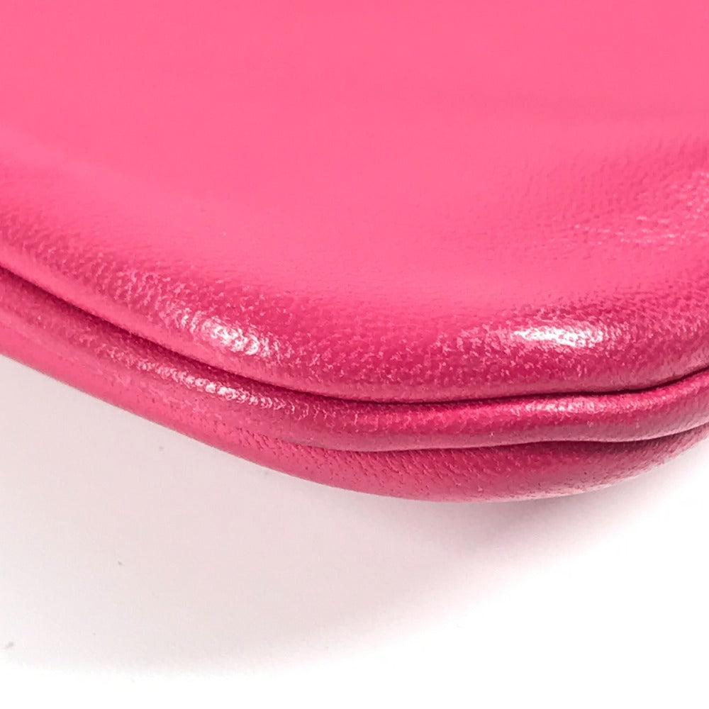 HERMES Two-Tone Sac Aline Mini Crossbody Pochette Shoulder Bag in Pink Leather